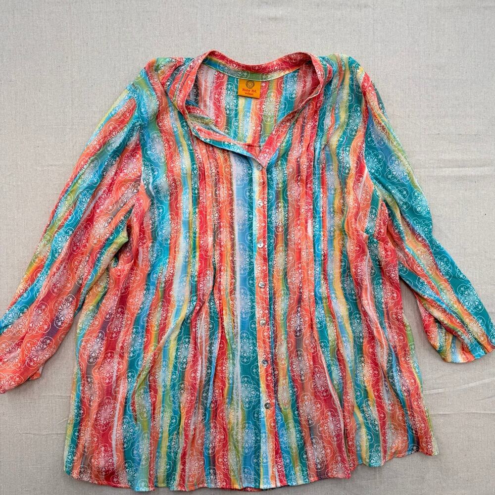 Ruby Rd Striped Blouse